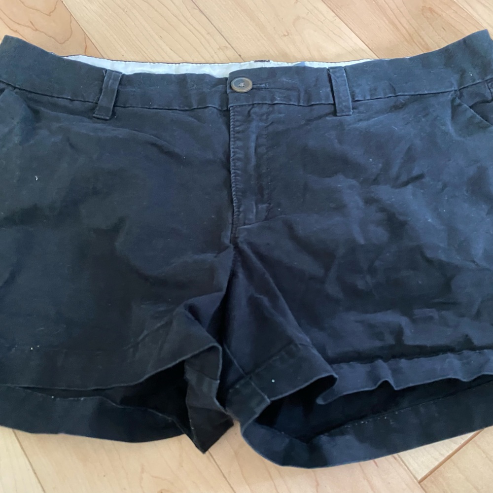Black khaki shorts